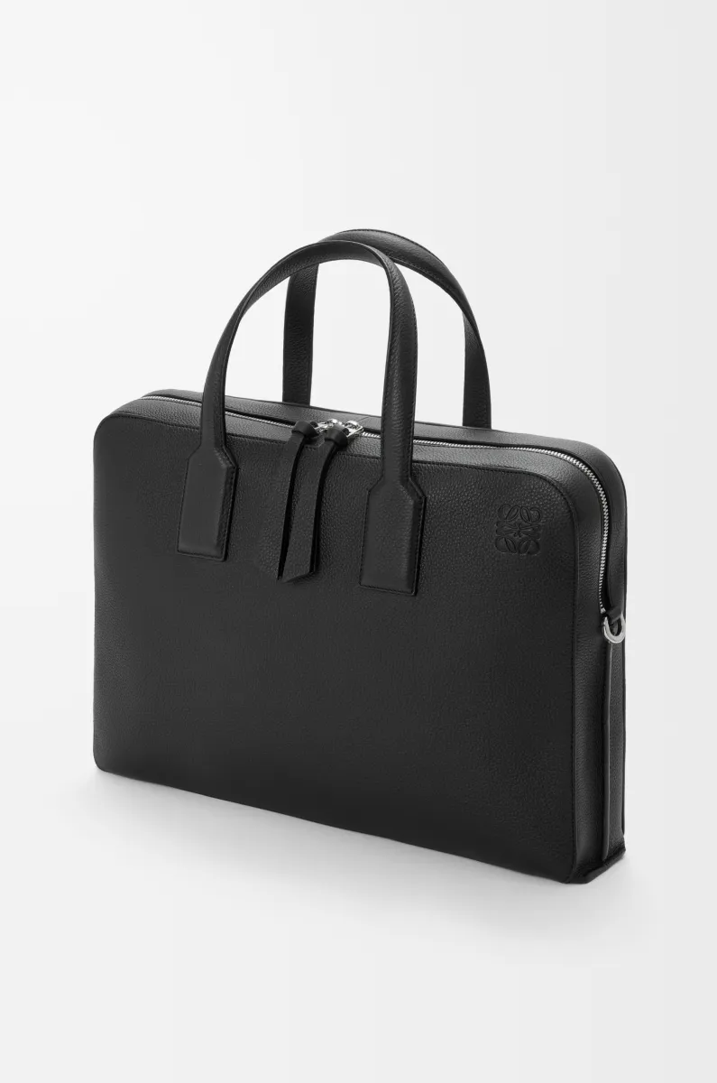 柔软粒面牛皮革 Goya 薄款公文包