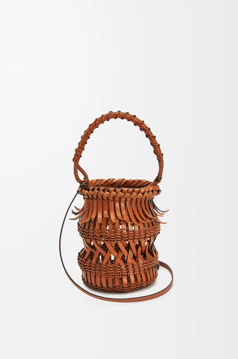 牛皮革流苏 Bucket 手袋