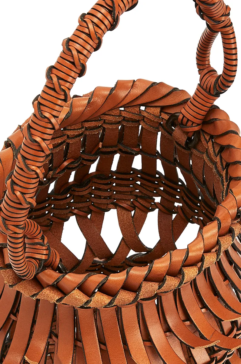 牛皮革流苏 Bucket 手袋