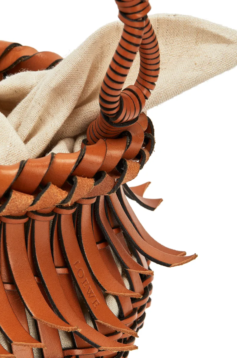 牛皮革流苏 Bucket 手袋