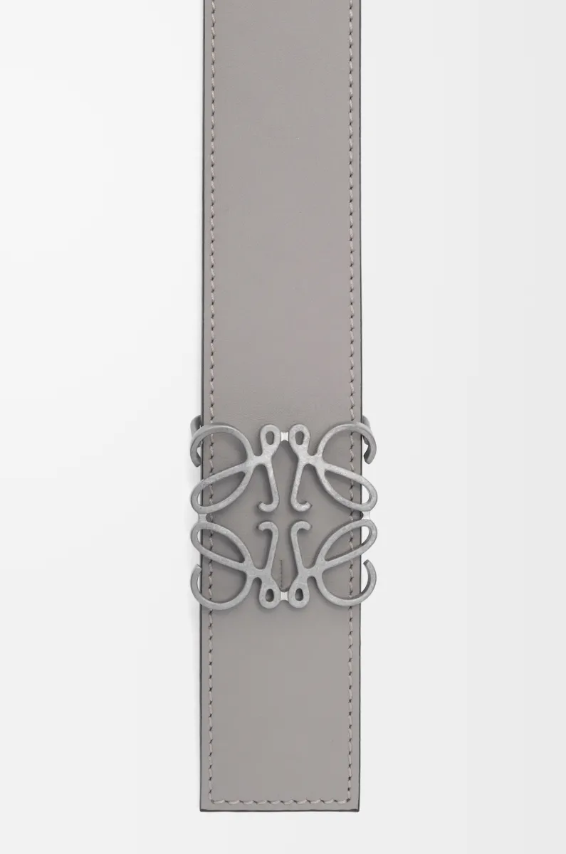 光滑牛皮革双面 Anagram 腰带