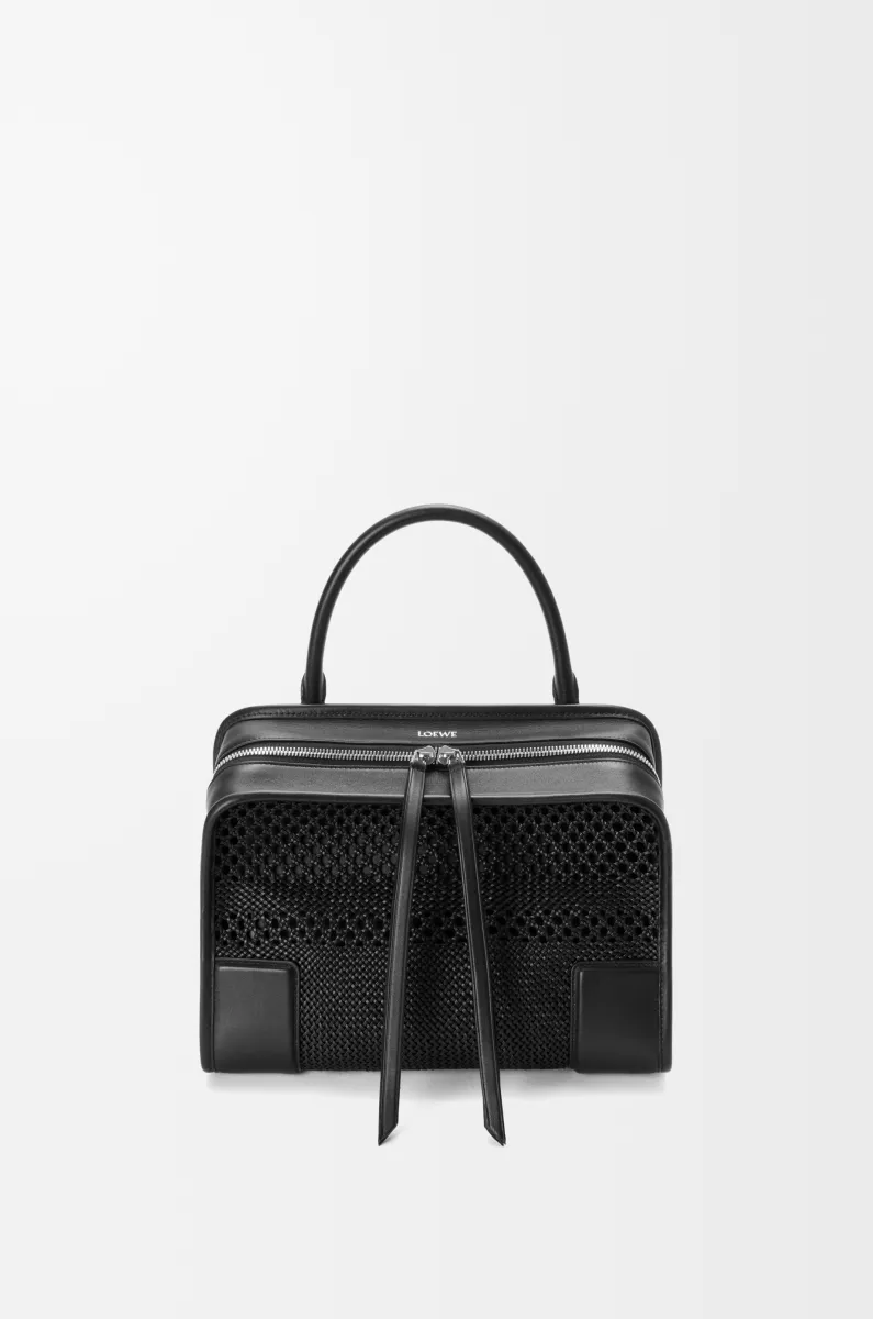 中号编织牛皮革 Amazona 180 手袋