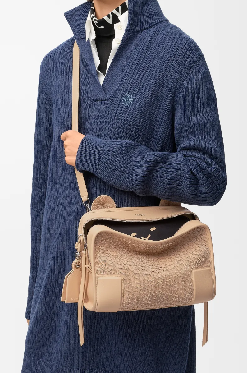 中号纳帕羊皮革 Lion Fringed Cut Amazona 180 手袋