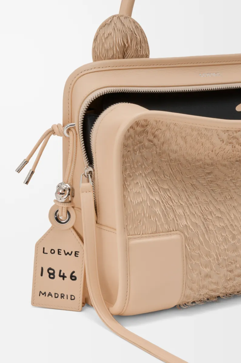 中号纳帕羊皮革 Lion Fringed Cut Amazona 180 手袋