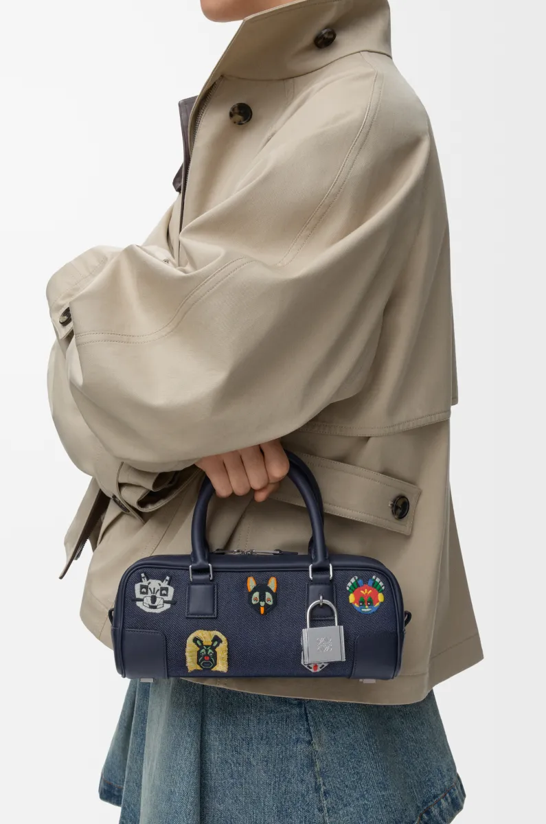 刺绣单宁布 Amazona 23 Cropped 手袋