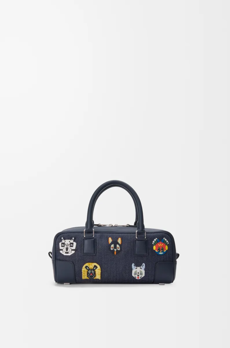 刺绣单宁布 Amazona 23 Cropped 手袋