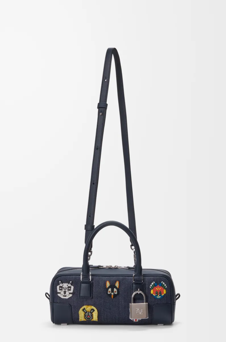 刺绣单宁布 Amazona 23 Cropped 手袋