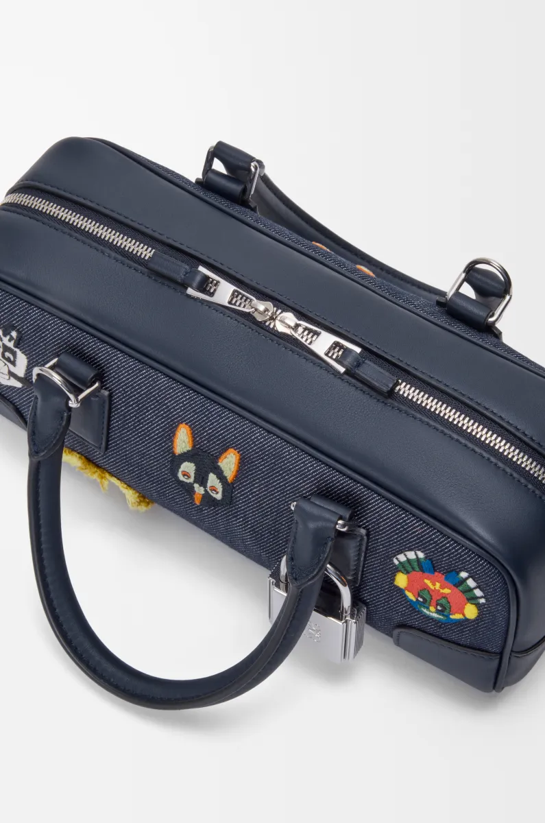 刺绣单宁布 Amazona 23 Cropped 手袋