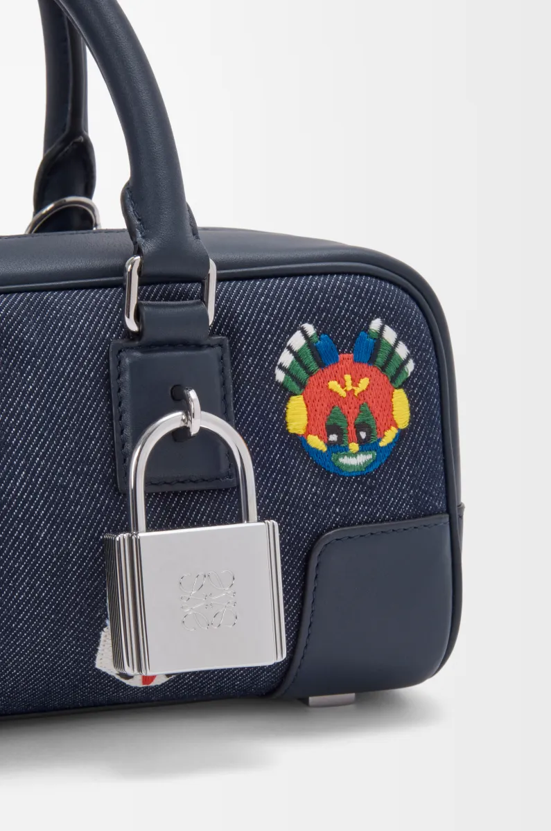 刺绣单宁布 Amazona 23 Cropped 手袋