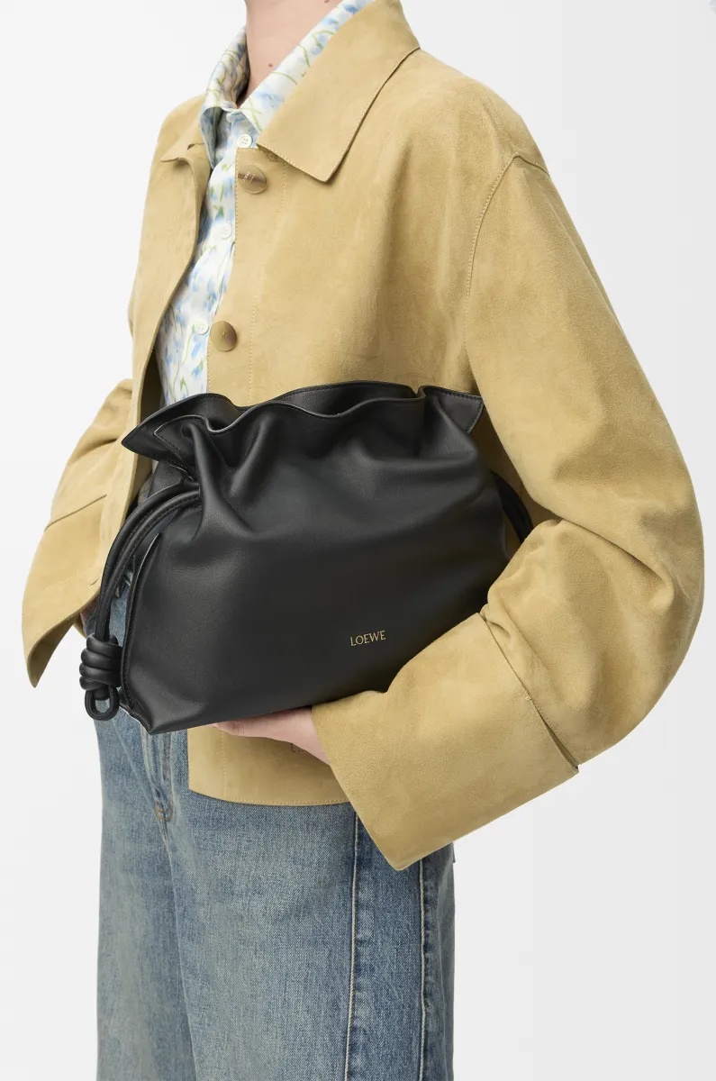 中号纳帕牛皮革 Flamenco 手拿包