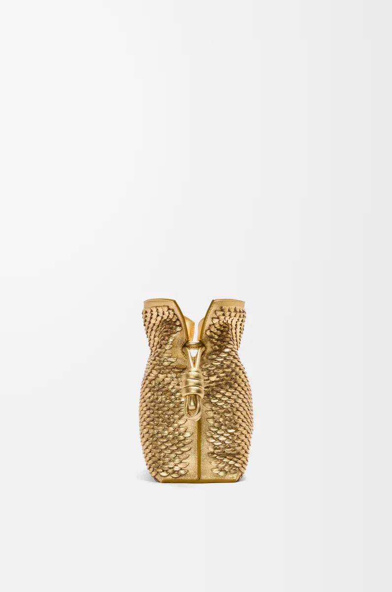 中号层压羊皮革 Flamenco 手拿包