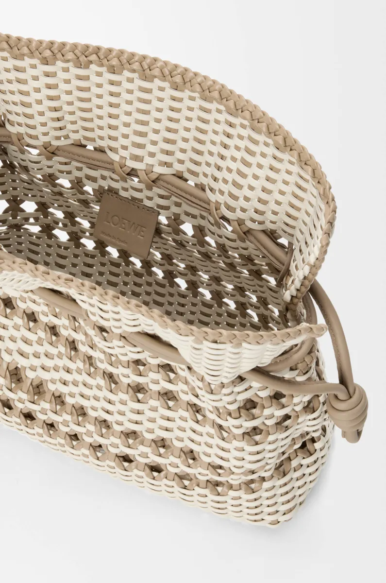 中号编织纳帕牛皮革 Flamenco 手拿包