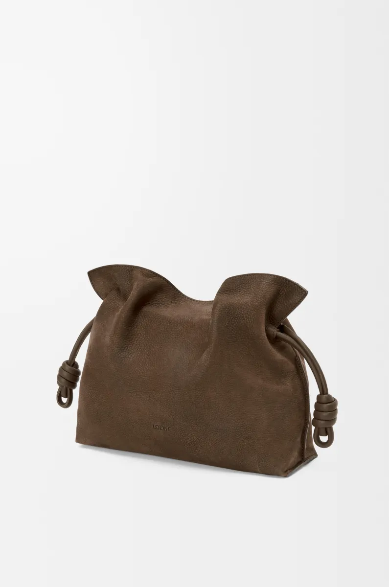 中号粒面牛巴革 Flamenco 手拿包