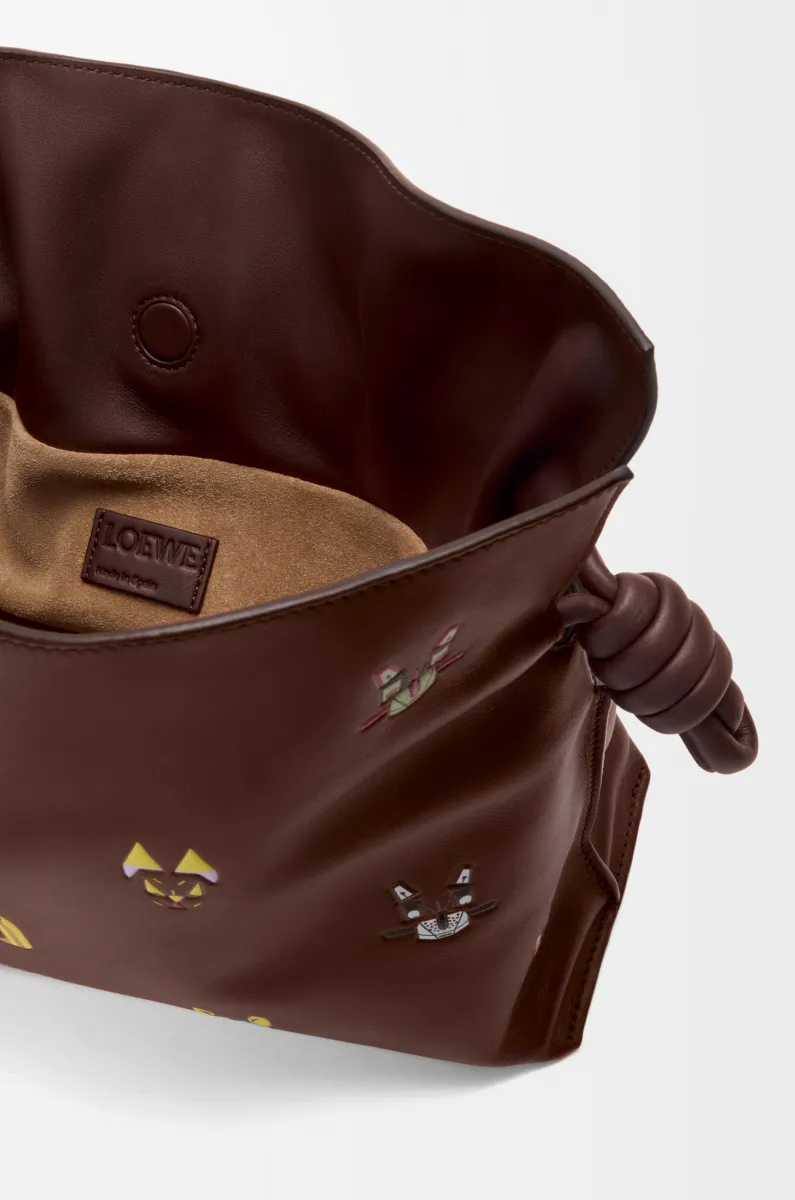 中号纳帕牛皮革 Flamenco 手拿包