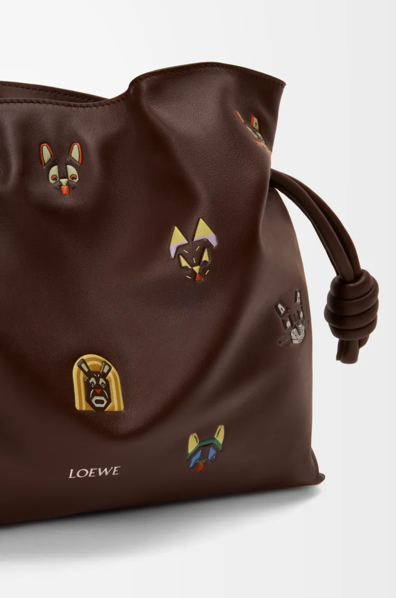 中号纳帕牛皮革 Flamenco 手拿包