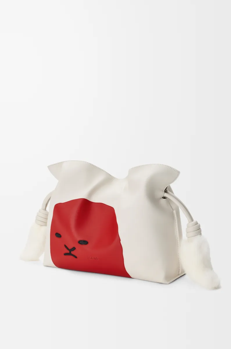 中号牛皮革 Lion Intarsio Flamenco 手拿包