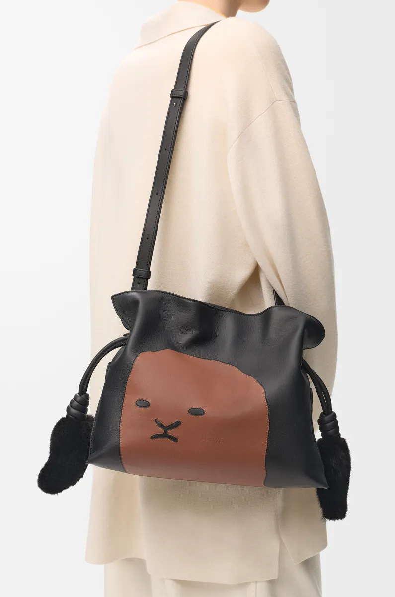 中号牛皮革 Lion Intarsio Flamenco 手拿包