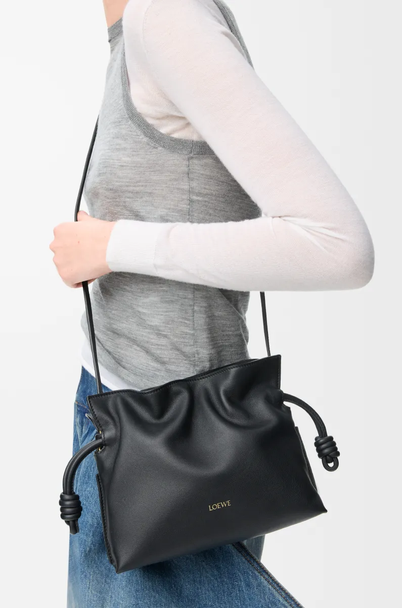 迷你纳帕牛皮革 Flamenco 手拿包