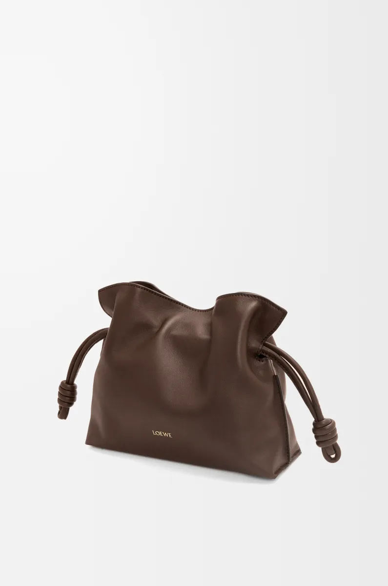 迷你纳帕牛皮革 Flamenco 手拿包