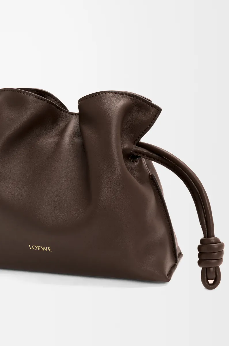 迷你纳帕牛皮革 Flamenco 手拿包