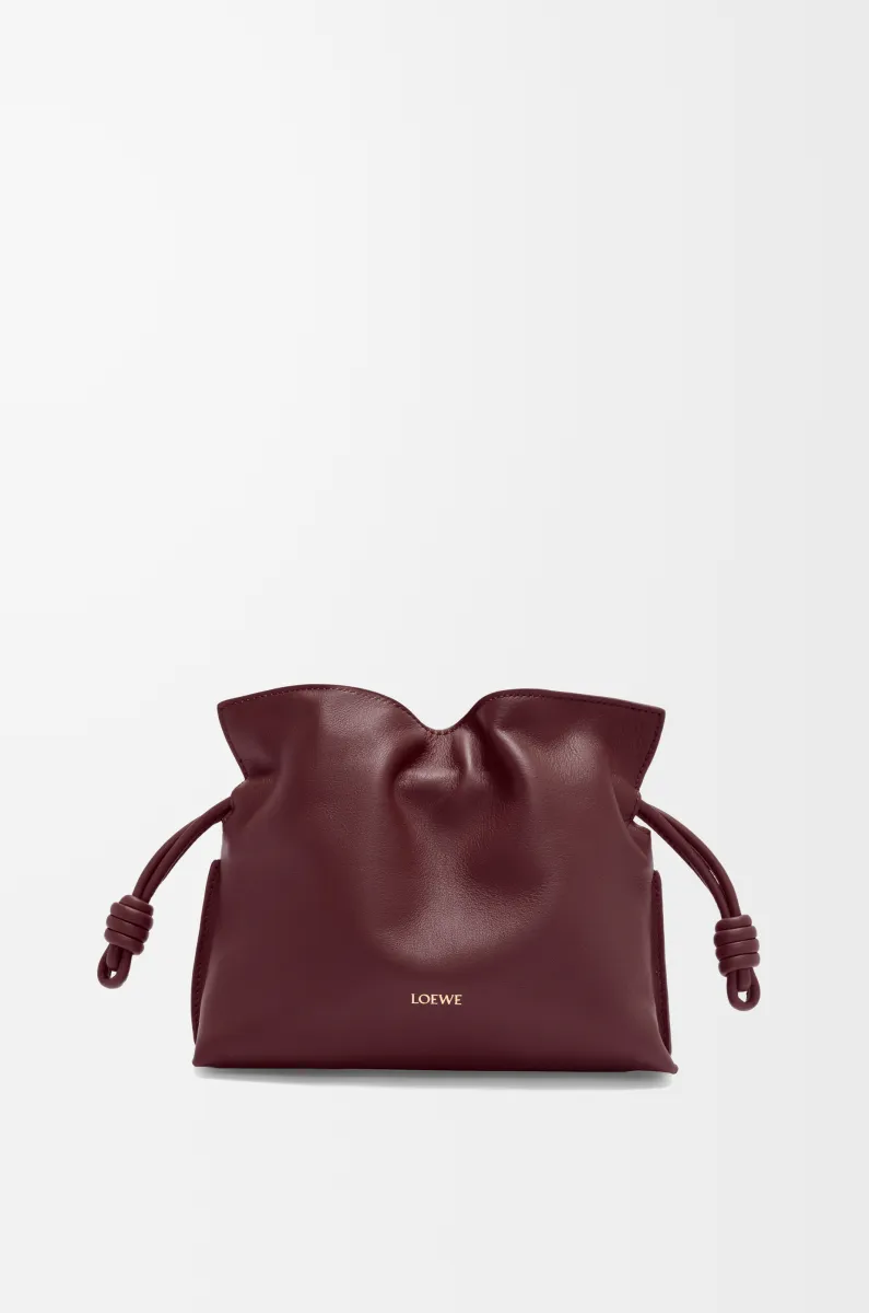 迷你纳帕牛皮革 Flamenco 手拿包