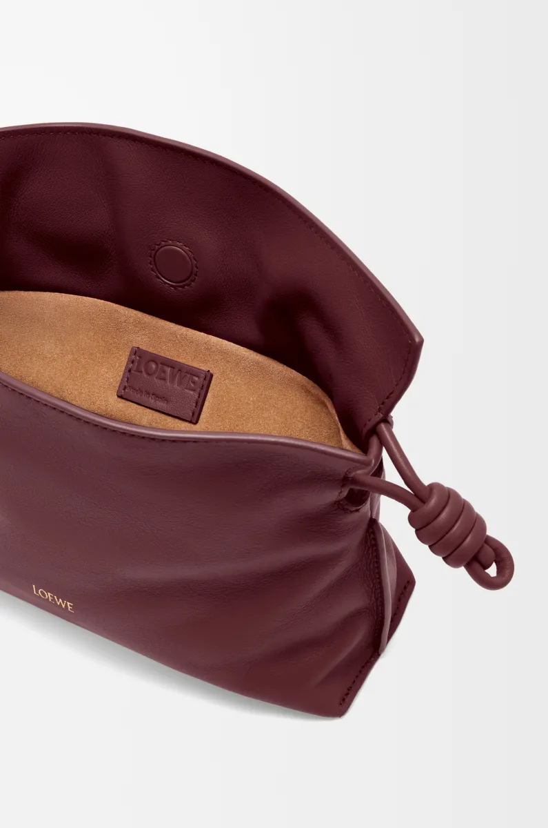 迷你纳帕牛皮革 Flamenco 手拿包