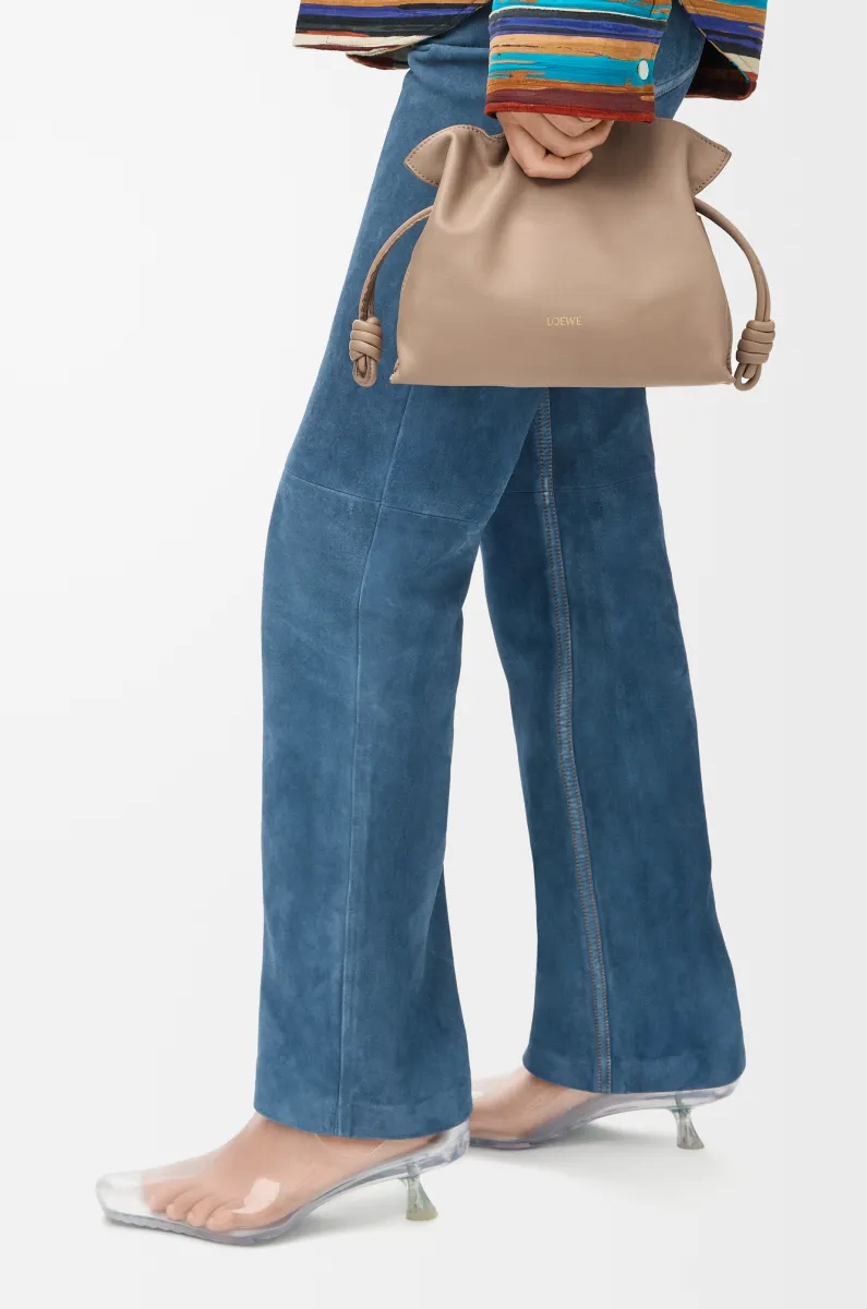 迷你纳帕牛皮革 Flamenco 手拿包