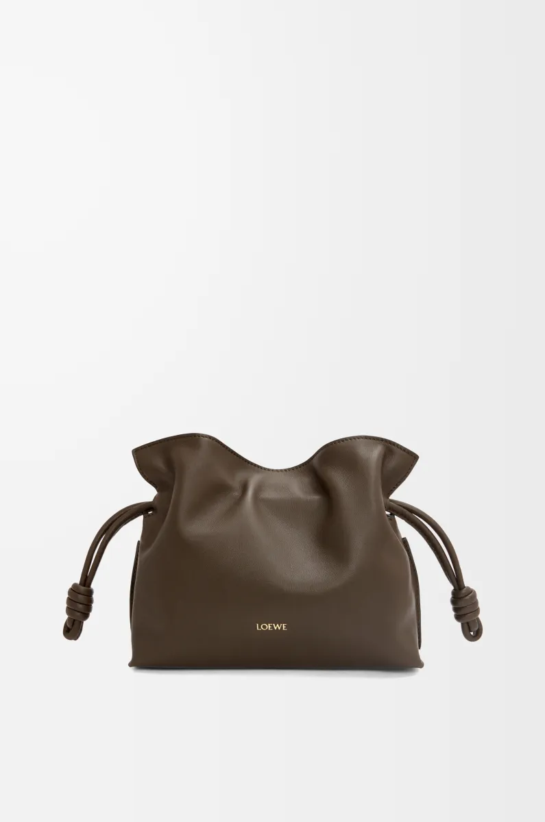 迷你纳帕牛皮革 Flamenco 手拿包