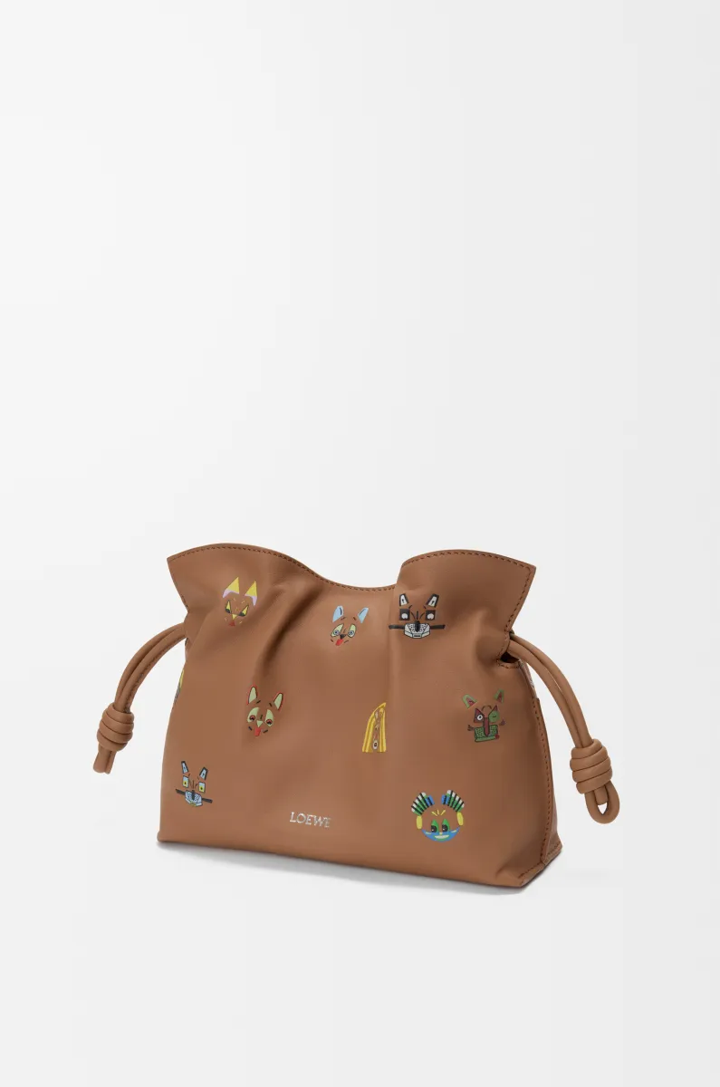 迷你纳帕牛皮革 Cats Flamenco 手拿包