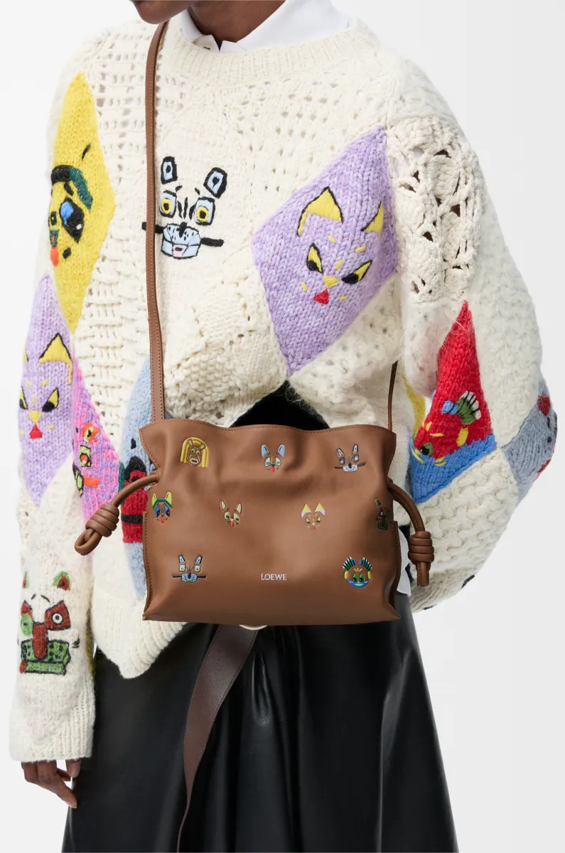 迷你纳帕牛皮革 Cats Flamenco 手拿包