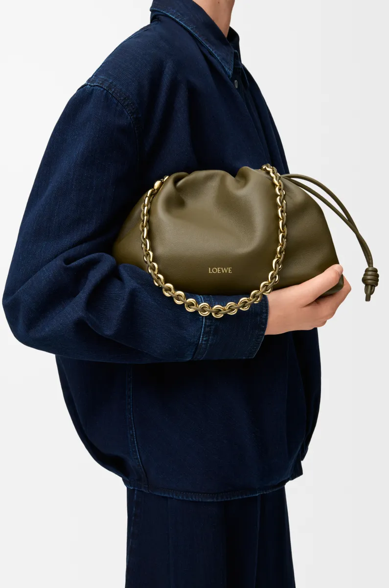 中号柔软纳帕羊皮革 Flamenco Purse 手袋