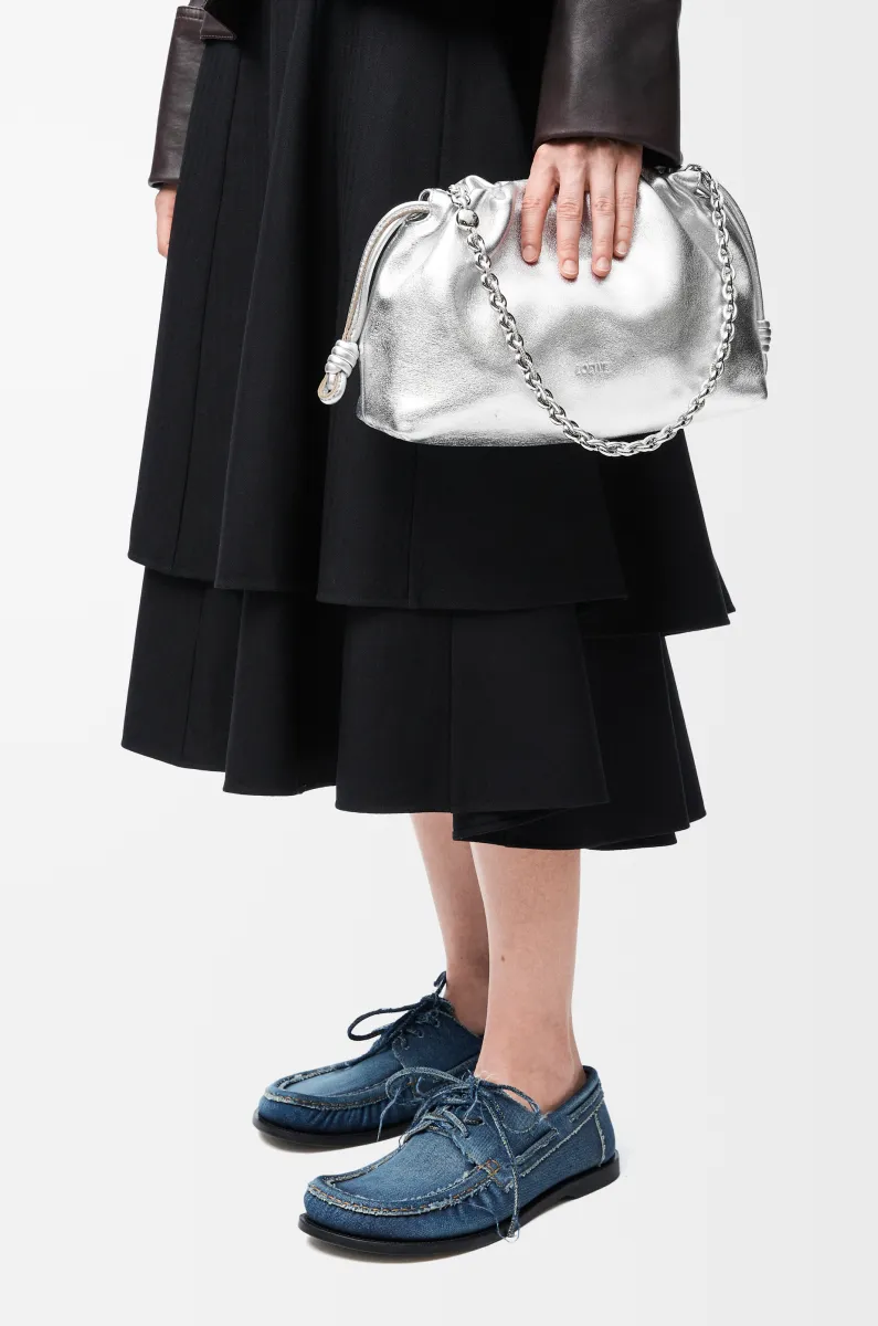 中号层压羊皮革 Flamenco Purse 手拿包