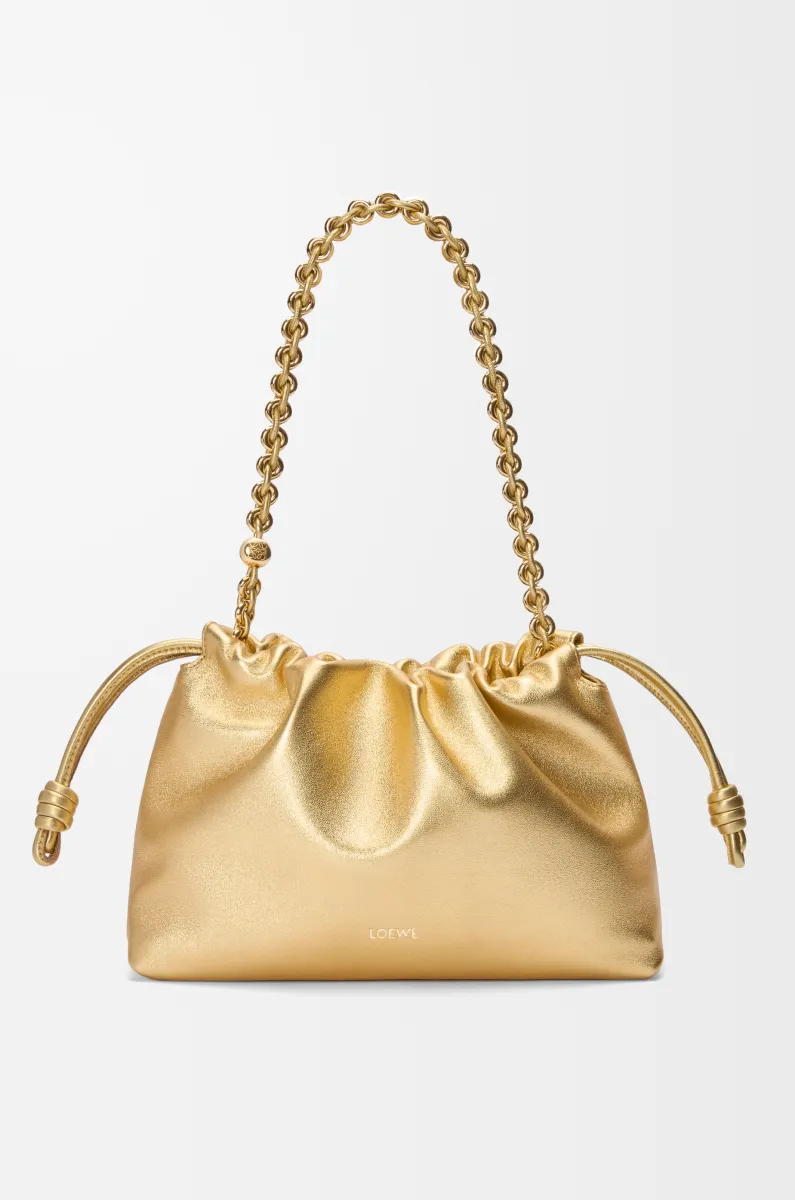 中号层压羊皮革 Flamenco Purse 手拿包