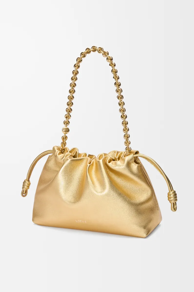 中号层压羊皮革 Flamenco Purse 手拿包