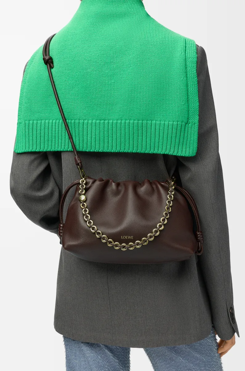 中号柔软纳帕羊皮革 Flamenco Purse 手袋