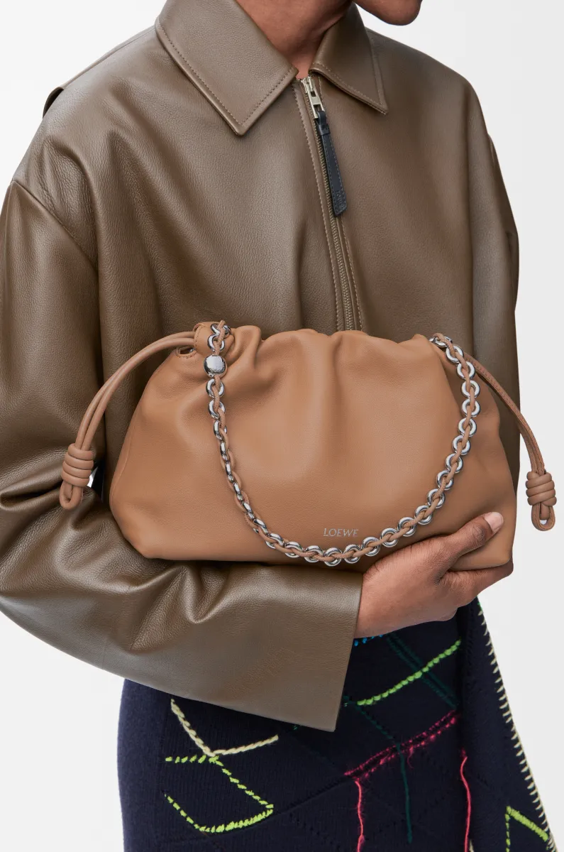 中号柔软纳帕羊皮革 Flamenco Purse 手袋