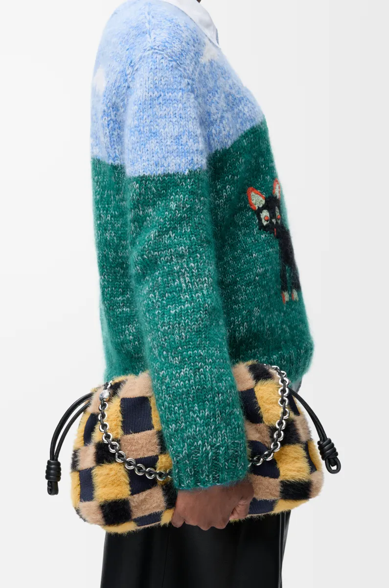 中号提花针织 Flamenco Purse 手拿包