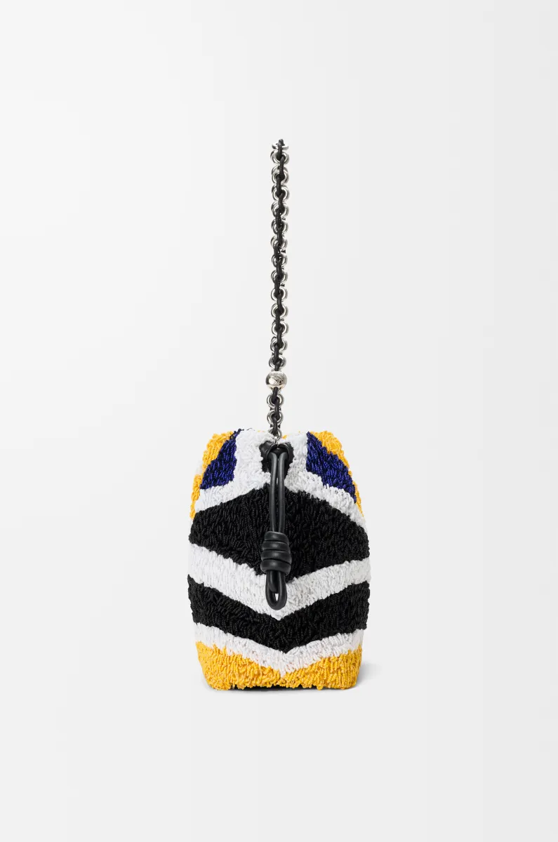 中号刺绣纳帕皮革 Flamenco Purse 手拿包