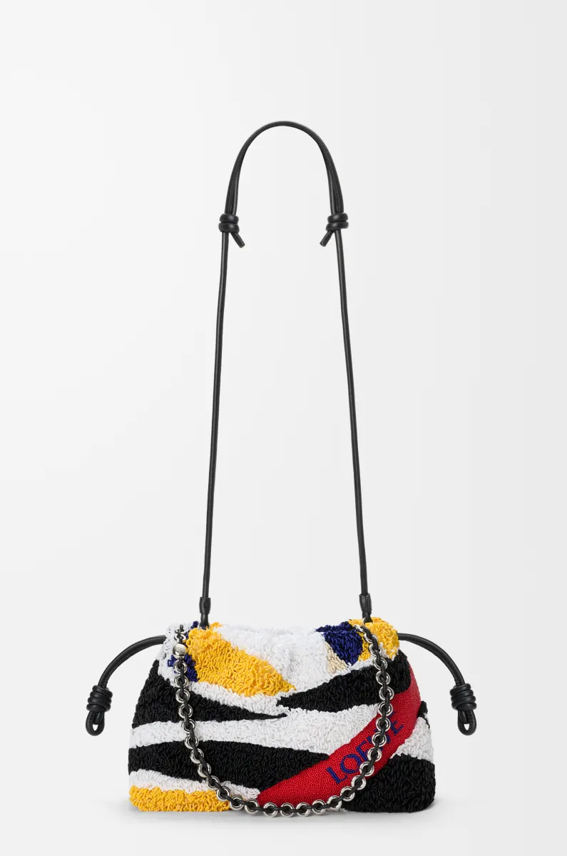 中号刺绣纳帕皮革 Flamenco Purse 手拿包