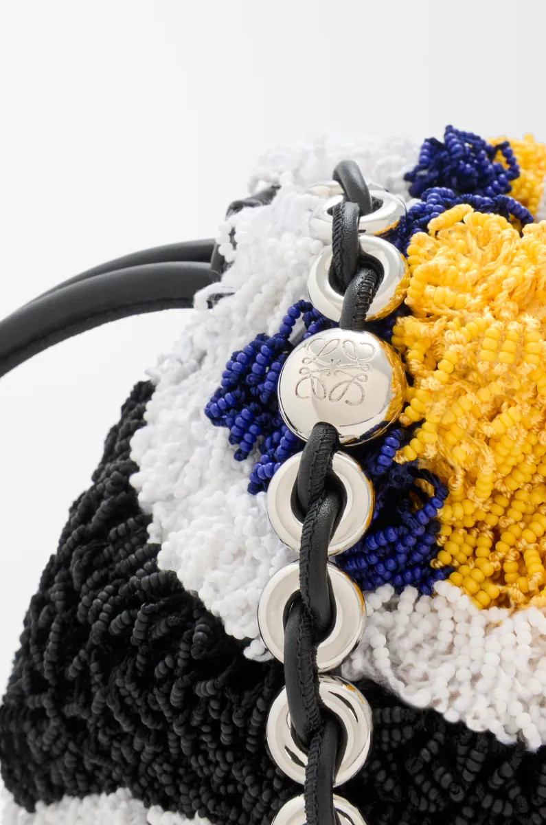 中号刺绣纳帕皮革 Flamenco Purse 手拿包