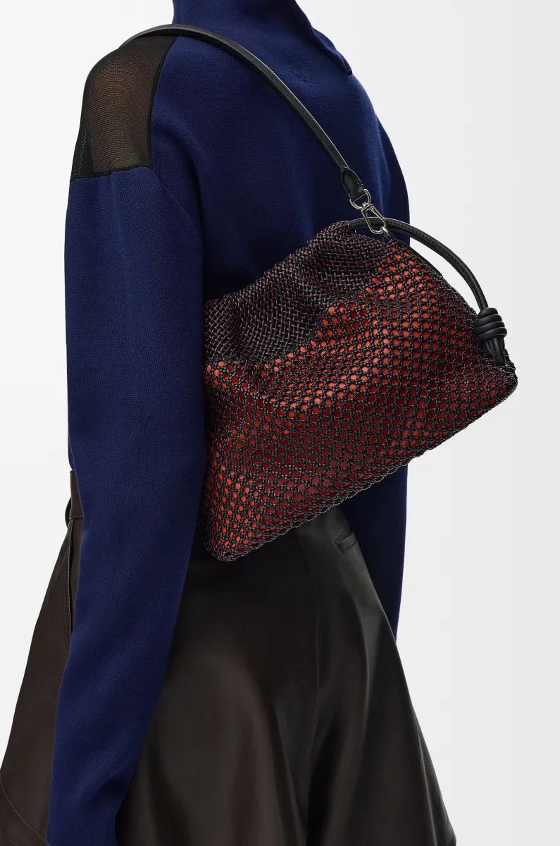中号编织纳帕羊皮革 Flamenco Purse 手拿包