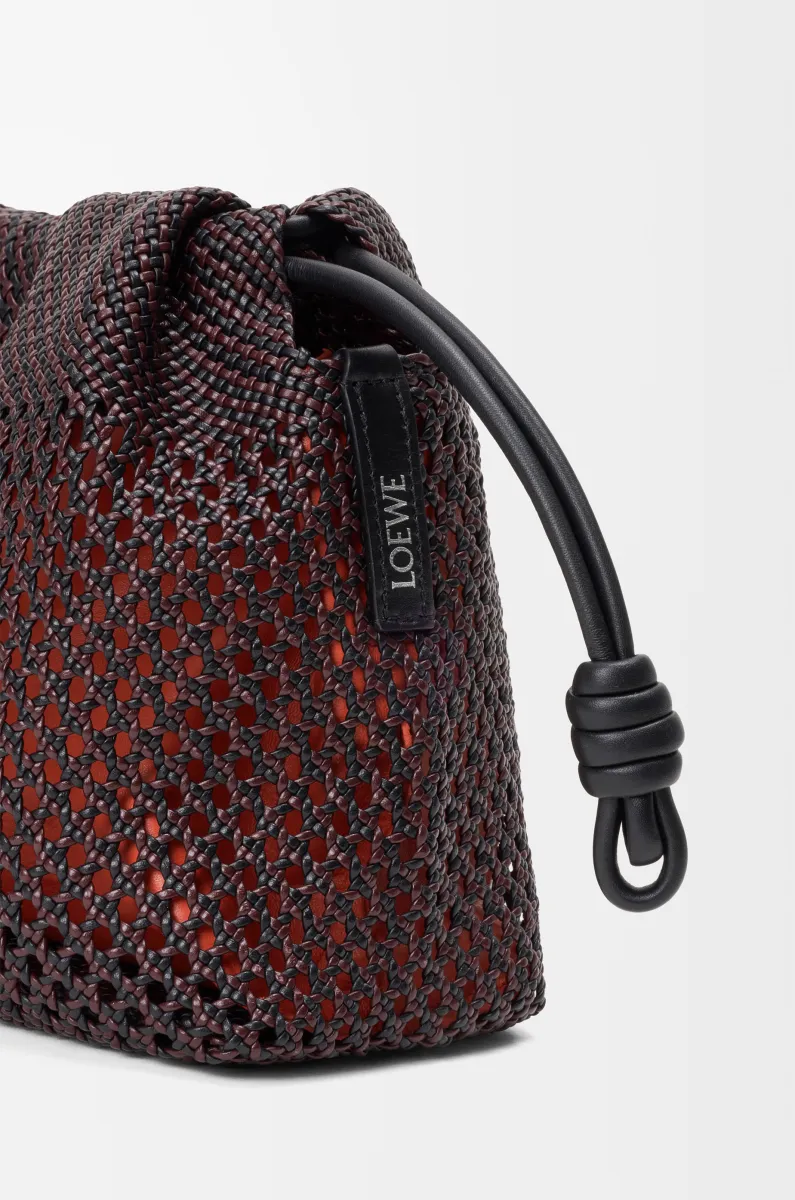 中号编织纳帕羊皮革 Flamenco Purse 手拿包