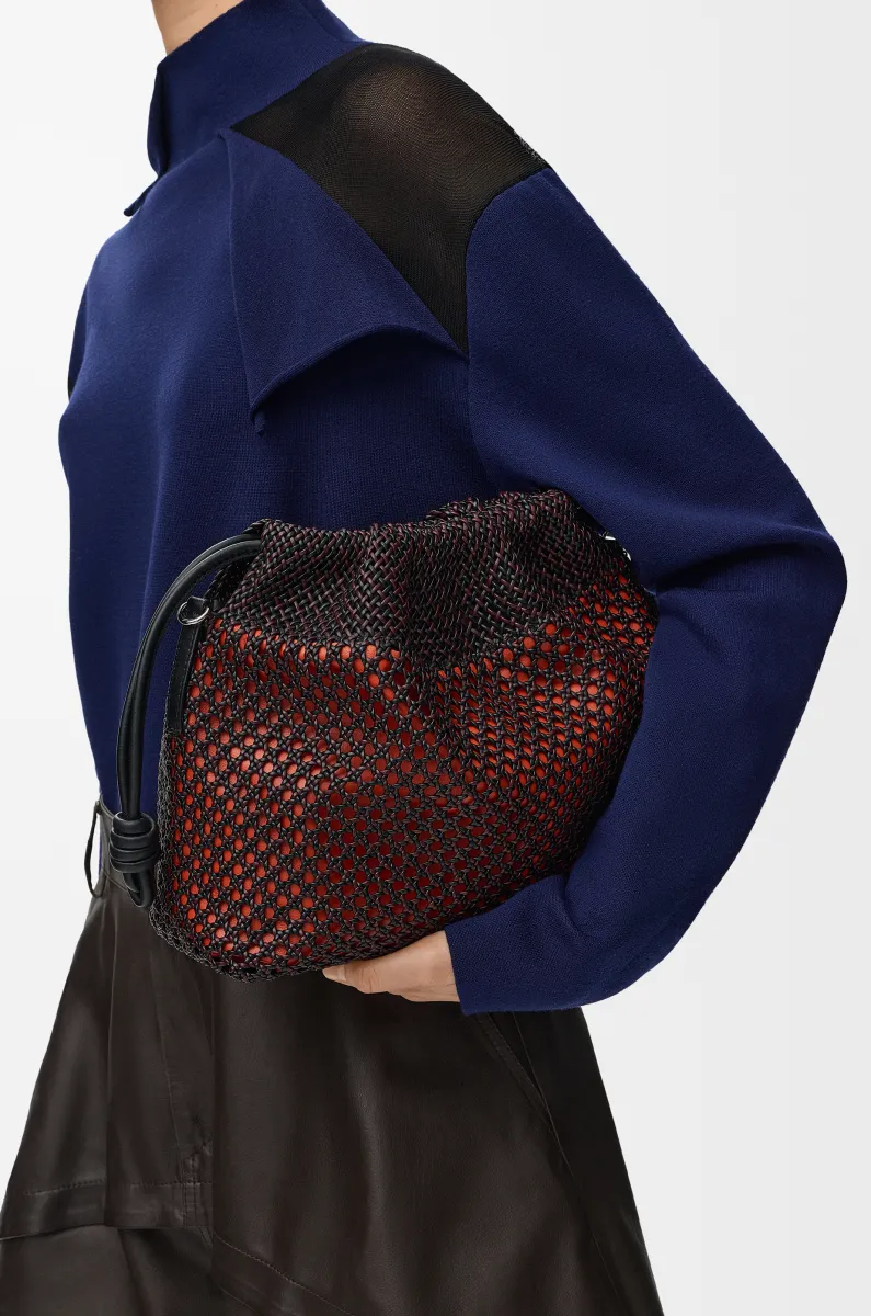 中号编织纳帕羊皮革 Flamenco Purse 手拿包