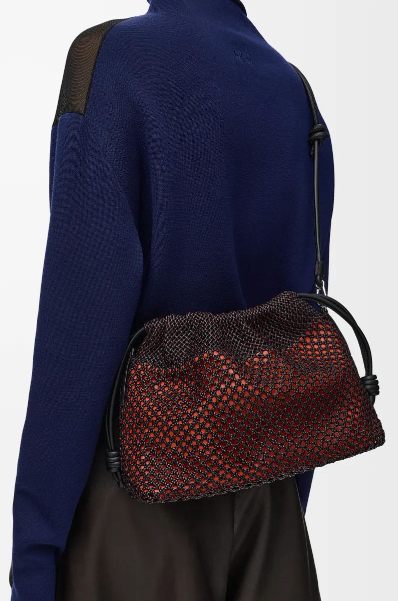 中号编织纳帕羊皮革 Flamenco Purse 手拿包