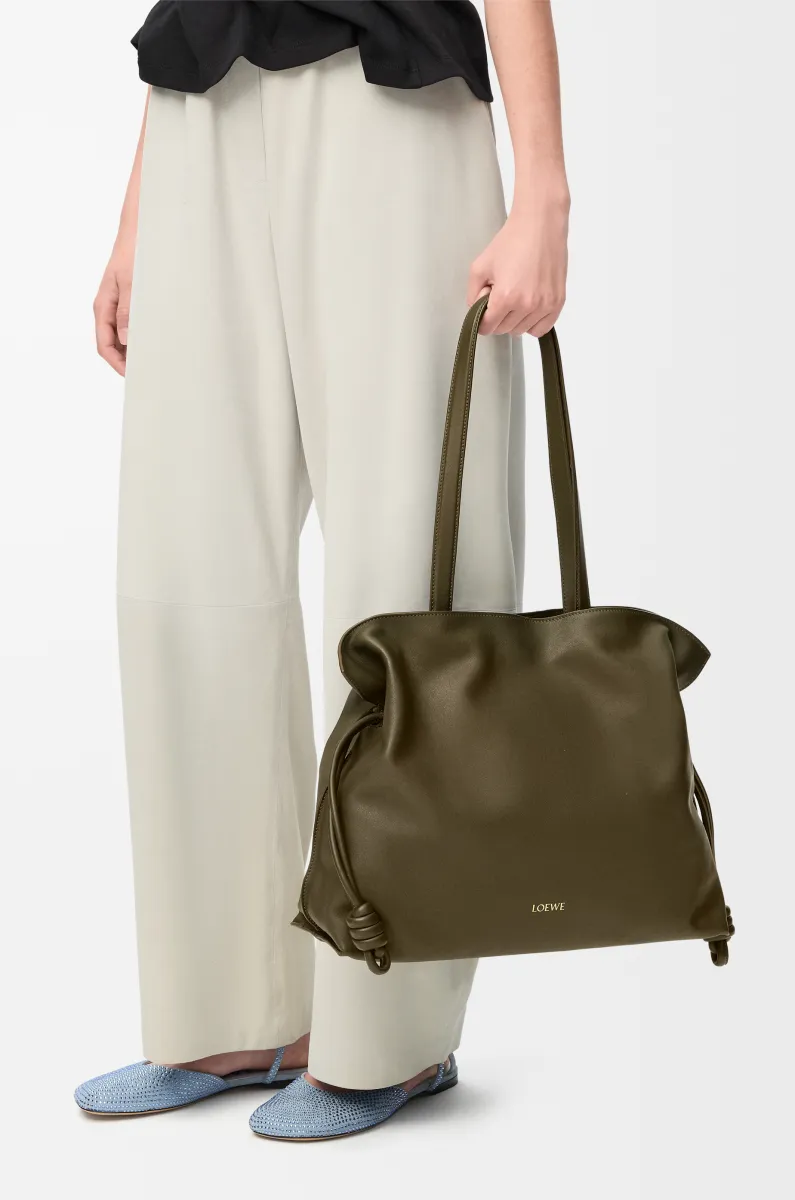 大号纳帕牛皮革 Flamenco 手拿包