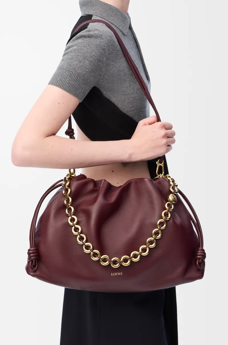 大号柔软纳帕羊皮革 Flamenco Purse 手袋