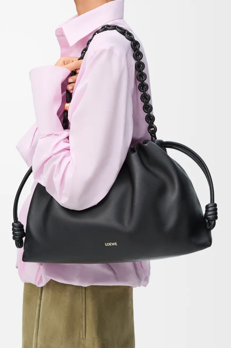 大号柔软纳帕羊皮革Flamenco Purse手拿包