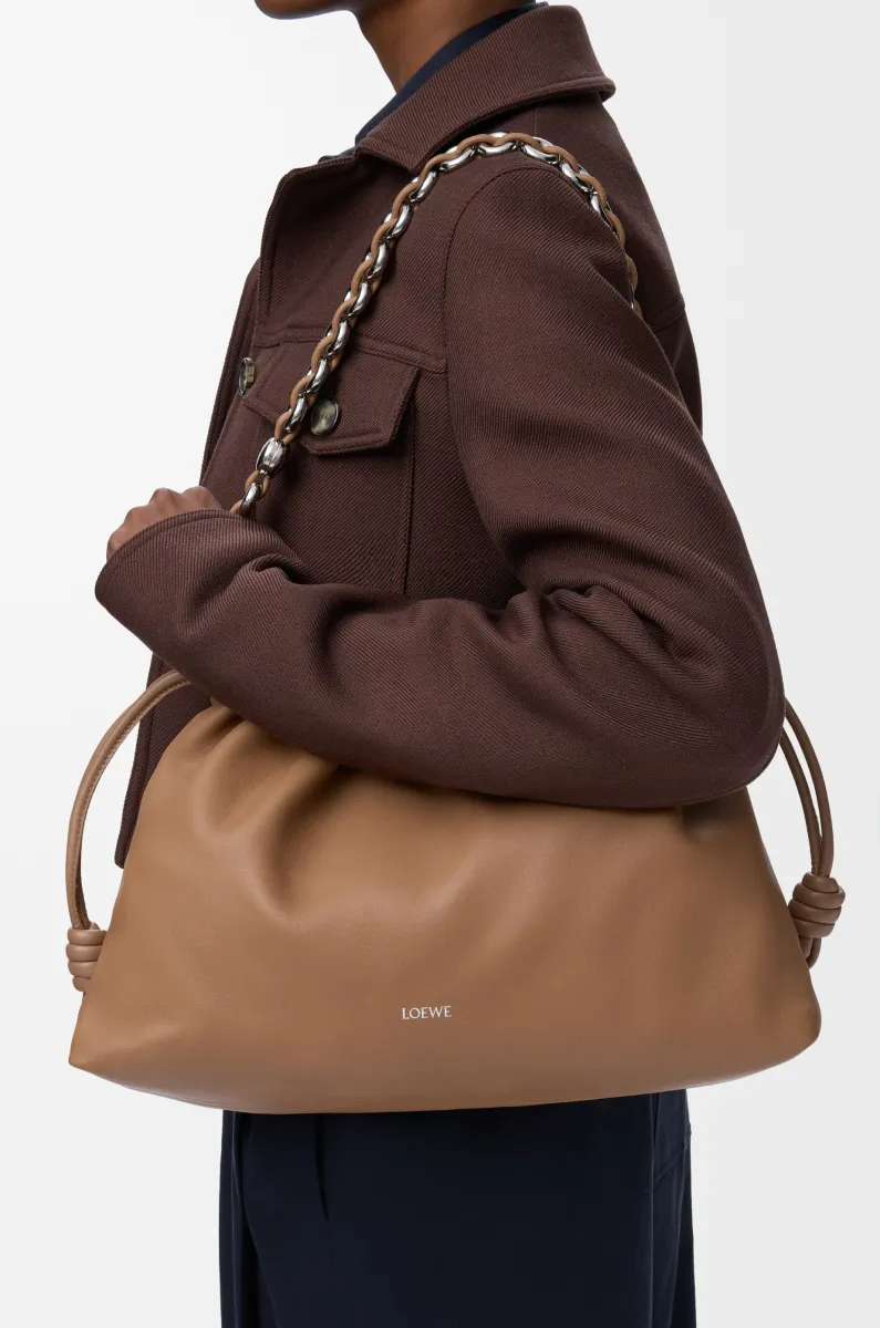 大号柔软纳帕羊皮革 Flamenco Purse 手拿包