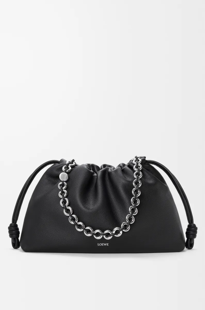 大号粒面牛皮革 Flamenco Purse 手拿包