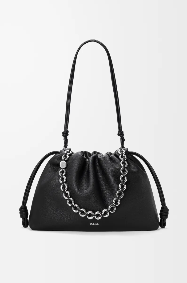 大号粒面牛皮革 Flamenco Purse 手拿包